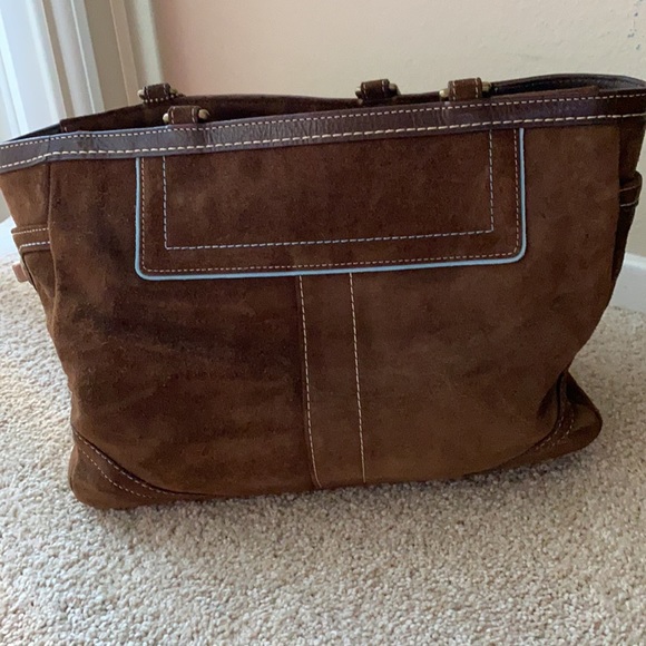 Coach Suede tote bag - Picture 2 of 7